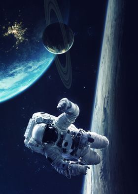 Space And Astronaut