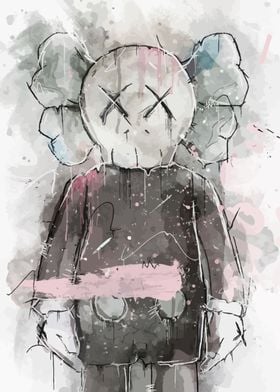 Kaws watercolor