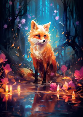 Fox In Forest