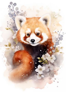 Red Panda Watercolor