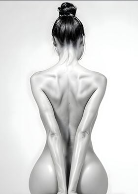 nude woman back 