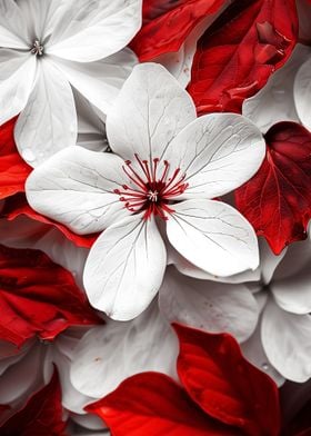 Red White Flowers