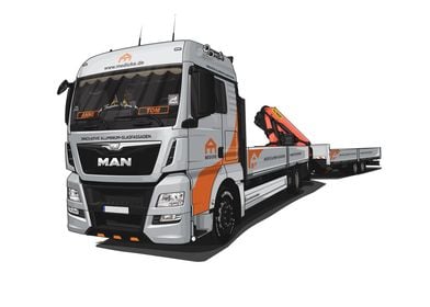 MAN TGX 18 400 Crane