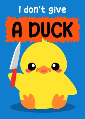 Funny Duck with Knife