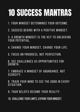 10 Success Mantras