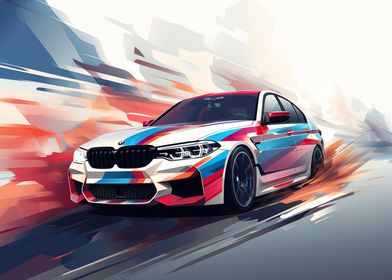 BMW M5 F90 Sport car