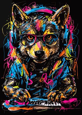 Wolf Headphone Music