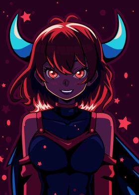 Beautiful Demon Girl