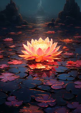 Cosmic Black Lotus Bloom
