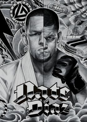 nate diaz fanart