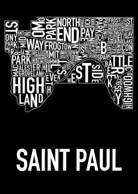 St Paul Neighborhoods Map