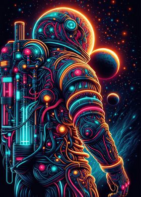 Neon Space Journey