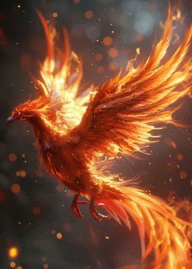 Bird Phoenix Fantasy Fire