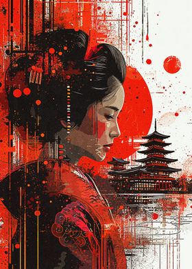 Geisha Paint Art