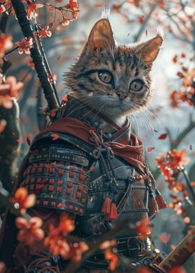 Scarred Samurai Cat Japan