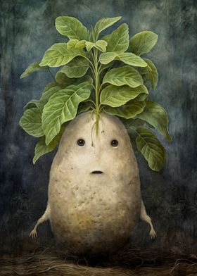 Funny surreal potato 