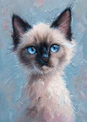 Siamese Blue Eyes Cat