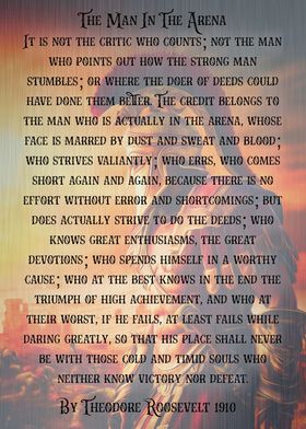 The Man in the Arena Quote