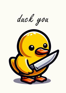 duck you funny meme 