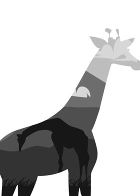 Minimalist giraffe