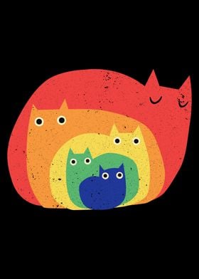 Rainbow cats