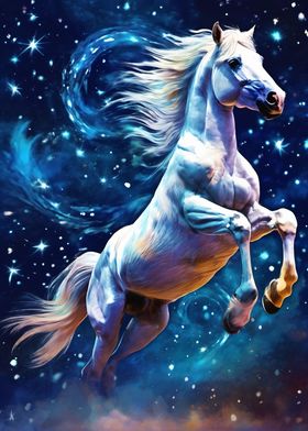 Starry sky horse