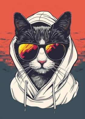 Cat meme thug life