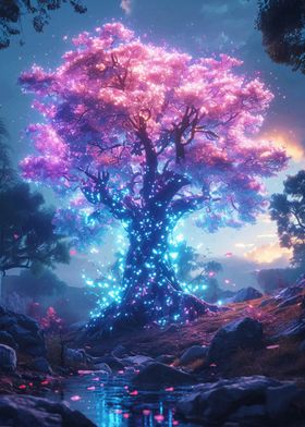 Tree Bonsai Neon