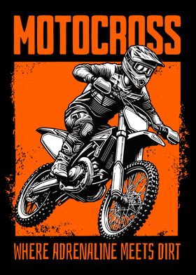 motocross quote pop art