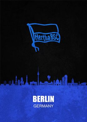 Hertha Berlin City Skyline