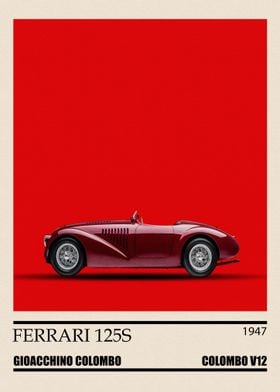 Ferrari 125S Minimalist