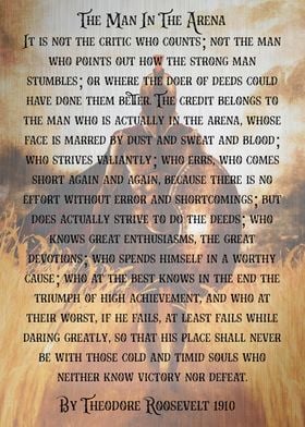 The man in the arena quote