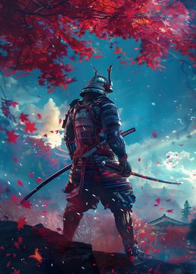 Moonlit Sakura Samurai