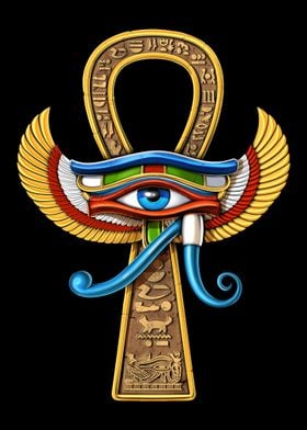 Egyptian Eye Of Horus Ankh