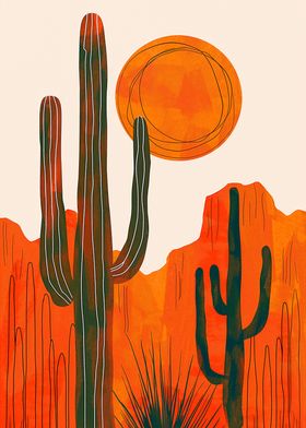 Twin cactuses