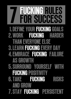 7  Rules For Success