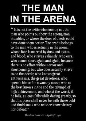 The Man in the Arena art