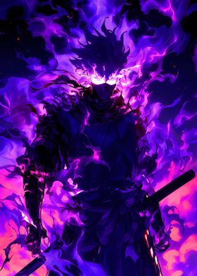 Purple War Samurai Knight