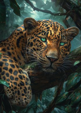 Tropical Jungle leopard