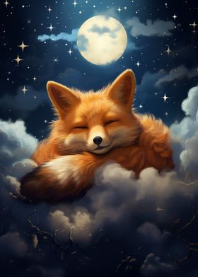 Sleeping Red Fox