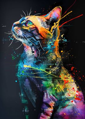 Cat Animal Painting
