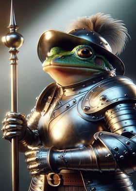 Frog as a Gallant Knight