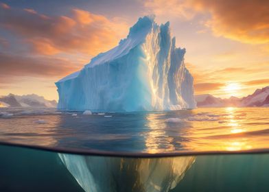 melting iceberg