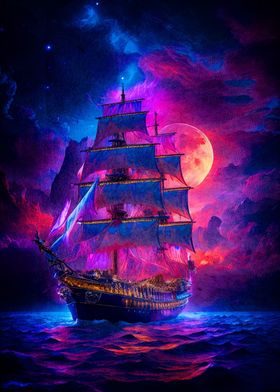 fantasy pirate ship