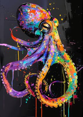 Octopus Animal Painting