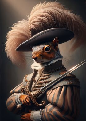 Squirrel as a Musketeer