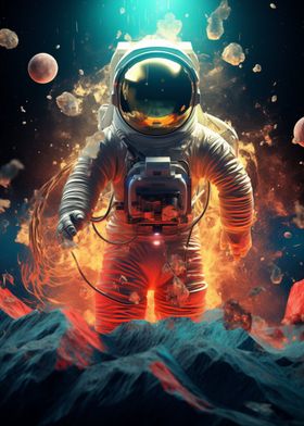 Astronaut in space