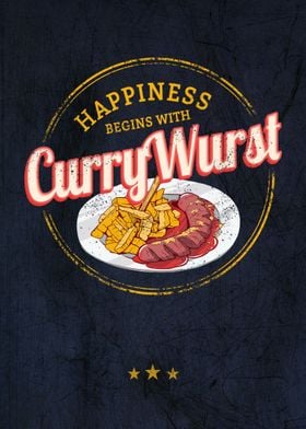 Currywurst Retro Sausage