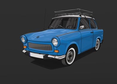 Trabant 601 Blue