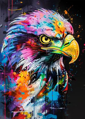 Eagle Popart Painting